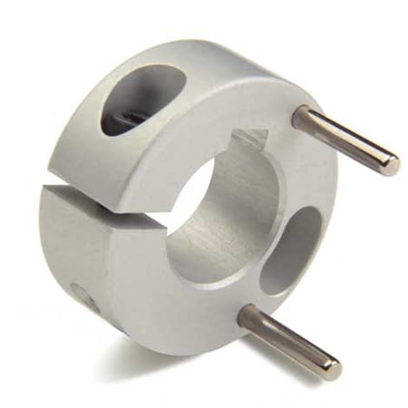 Controlflex Coupling Hub W/Key, Double, Bore 8mm, OD 19.0mm, Alum